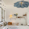 petal fabric pendant light gold metal for dining room bedroom