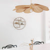 petal fabric pendant light gold metal for dining room bedroom