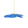 petal fabric pendant light gold metal for dining room bedroom