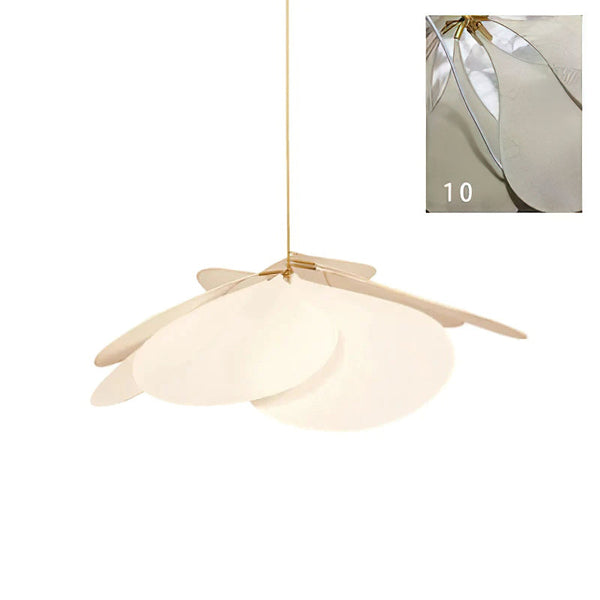 petal fabric pendant light gold metal for dining room bedroom