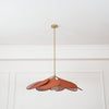 petal fabric pendant light gold metal for dining room bedroom