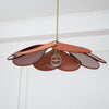 petal fabric pendant light gold metal for dining room bedroom