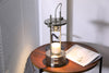 polished stainless steel aroma table lamp