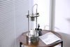polished stainless steel aroma table lamp