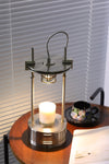 polished stainless steel aroma table lamp
