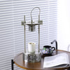polished stainless steel aroma table lamp