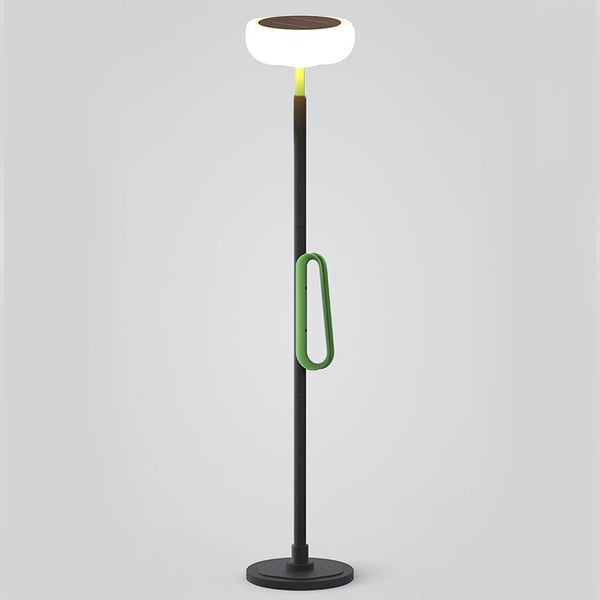 76 Inch Movable Solar Powered Outdoor Torchiere Floor Lamp