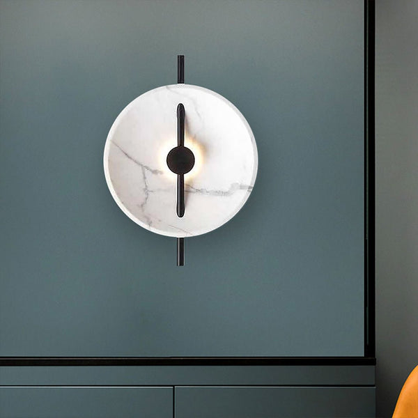Postmodern Marble Wall Sconce Creative Led Bedside And Living Room Wall Lighting