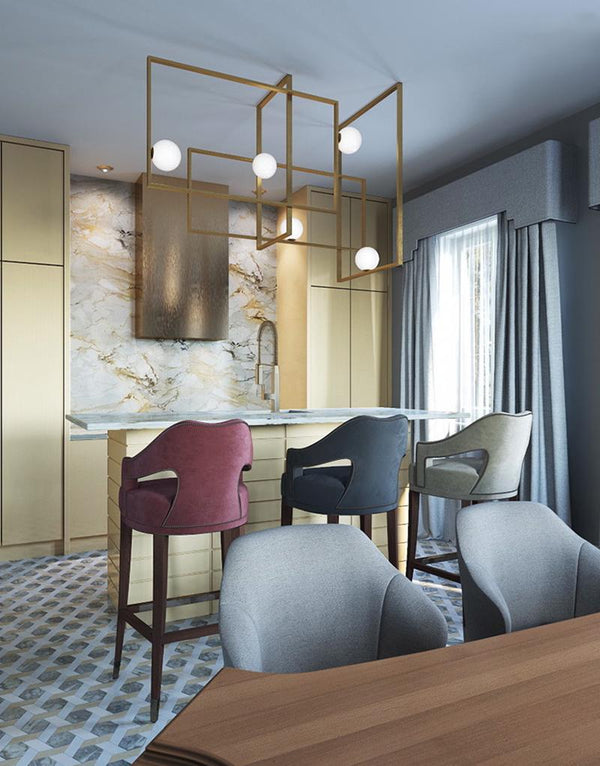 Mondrian Glass Ceiling light