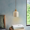 Art Deco Porcelain Pendant Light with Brass Fittings for Kitchen Island and Dining Room