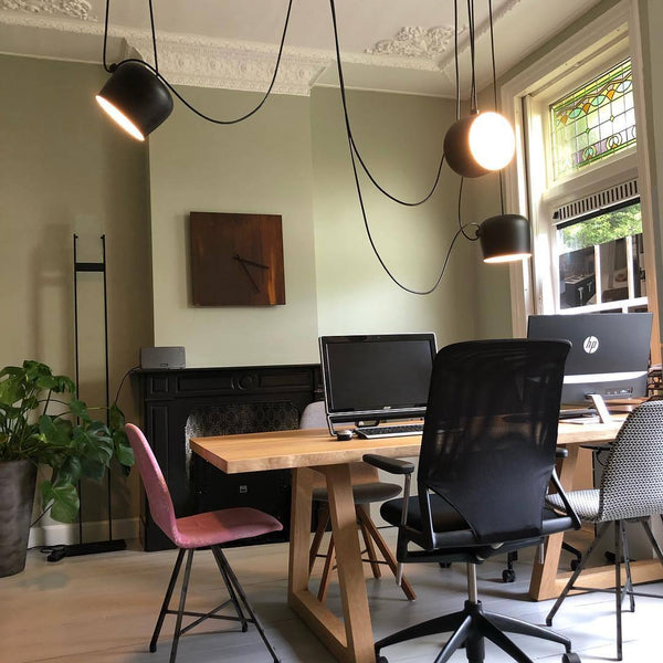 Modern Aluminum Pendant Light with Adjustable Aim, Integrated LED for Kitchen Island and Dining Room
