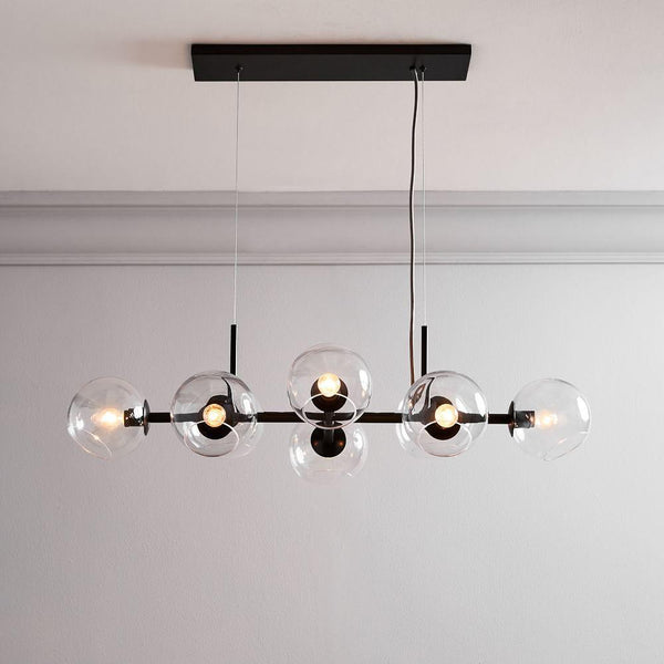 Staggered Glass Chandelier