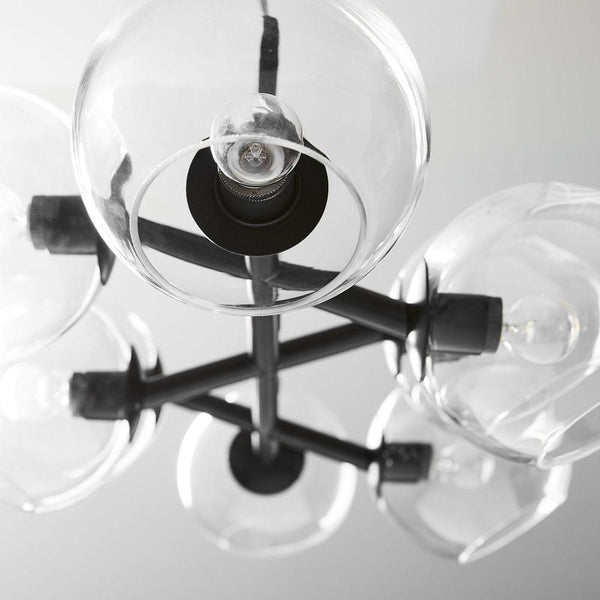 Staggered Glass Chandelier