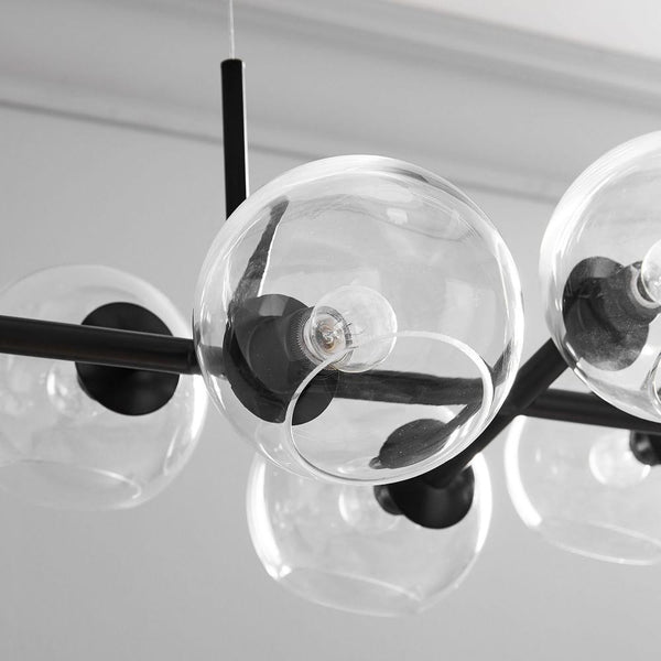 Staggered Glass Chandelier