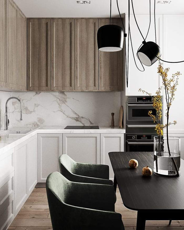 Modern Aluminum Pendant Light with Adjustable Aim, Integrated LED for Kitchen Island and Dining Room