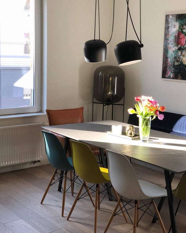 Modern Aluminum Pendant Light with Adjustable Aim, Integrated LED for Kitchen Island and Dining Room