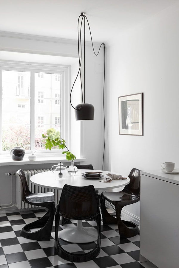 Modern Aluminum Pendant Light with Adjustable Aim, Integrated LED for Kitchen Island and Dining Room