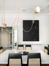 Modern Aluminum Pendant Light with Adjustable Aim, Integrated LED for Kitchen Island and Dining Room