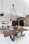 Modern Aluminum Pendant Light with Adjustable Aim, Integrated LED for Kitchen Island and Dining Room