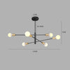 Luxurious 6 Light Sputnik Chandelier With E27 Bulb Base 41 Dia X 31 H