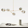 Globe Sputnik Industrial Glass Chandelier Modern Lighting With Customizable Color Shades
