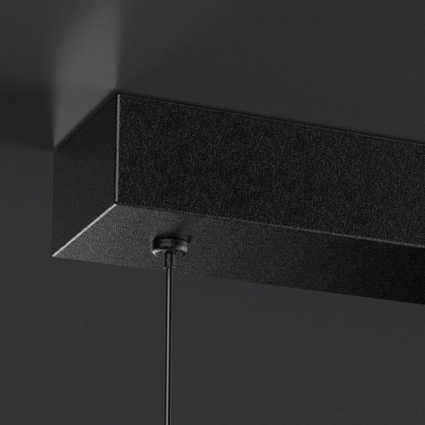 6 8 Light Black Island Horizontal Suspension Linear Pendant Light