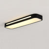 19 In W 1 Light Long Oval Led Flush Mount Minimalist Rectangular Ceiling Light