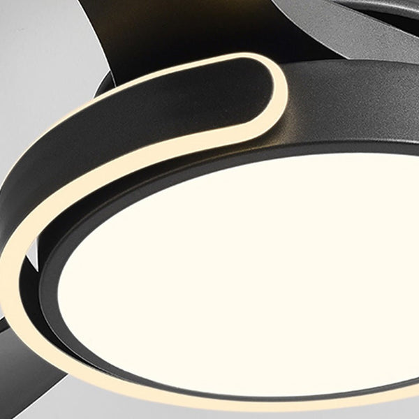 Remote Control Variable Frequency Dimming Integrated Ceiling Fan Light Supports Forward And Reverse