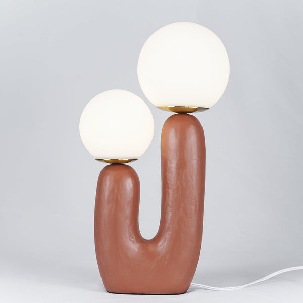 resin glass table lamp bedside living rm