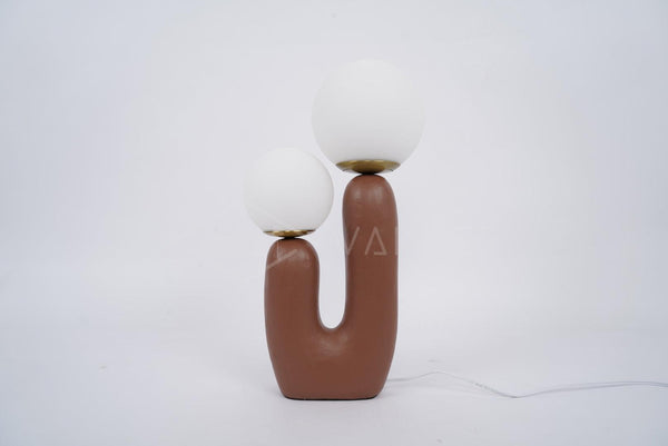 resin glass table lamp bedside living rm