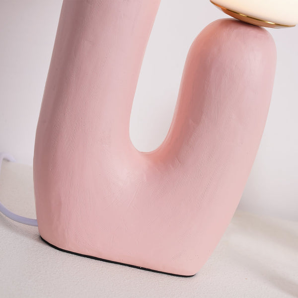 resin glass table lamp bedside living rm