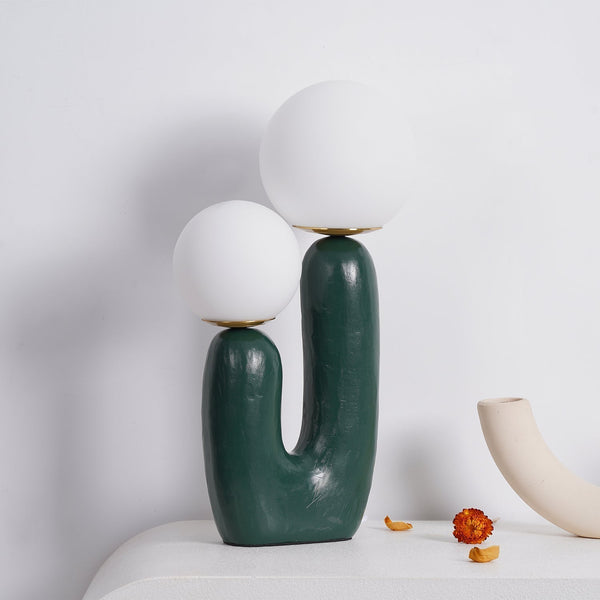 resin glass table lamp bedside living rm