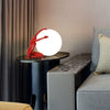 resin humanoid ball table lamp acrylic shade for bedroom reading nook