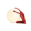 resin humanoid ball table lamp acrylic shade for bedroom reading nook