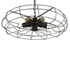 Retro Nostalgic Creative Personality Industrial Fan Chandelier For Cafe Restaurant