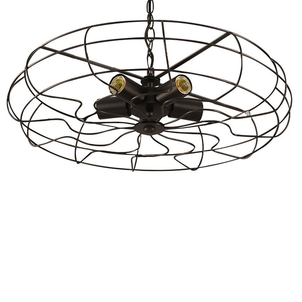 Retro Nostalgic Creative Personality Industrial Fan Chandelier For Cafe Restaurant