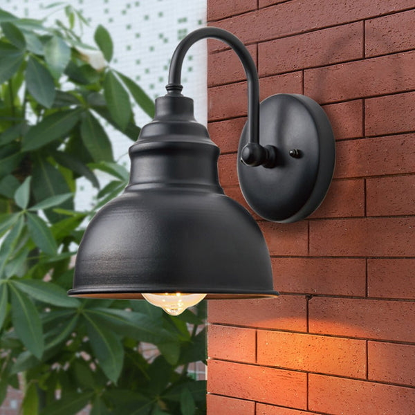 Retro Outdoor Waterproof Balcony Exterior Wall Light Gate Light With Light Sense
