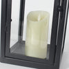 Retro Wrought Iron Glass Candle Holder Outdoor Windproof Portable Lamp