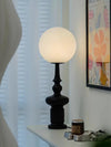 roman column table lamp black resin white glass for bedroom living room