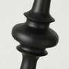 roman column table lamp black resin white glass for bedroom living room
