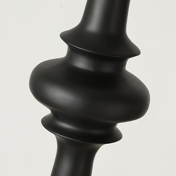 roman column table lamp black resin white glass for bedroom living room
