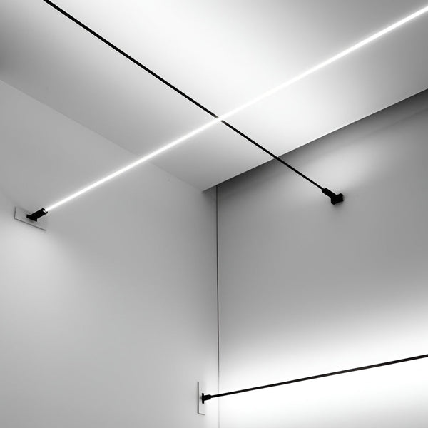 Rotatable Skyline Linear Led Lights Slim Steel Line Ceiling Light