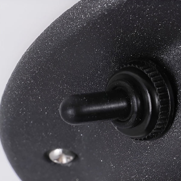 Round Ufo Shaped Solar Outdoor Wall Lamp