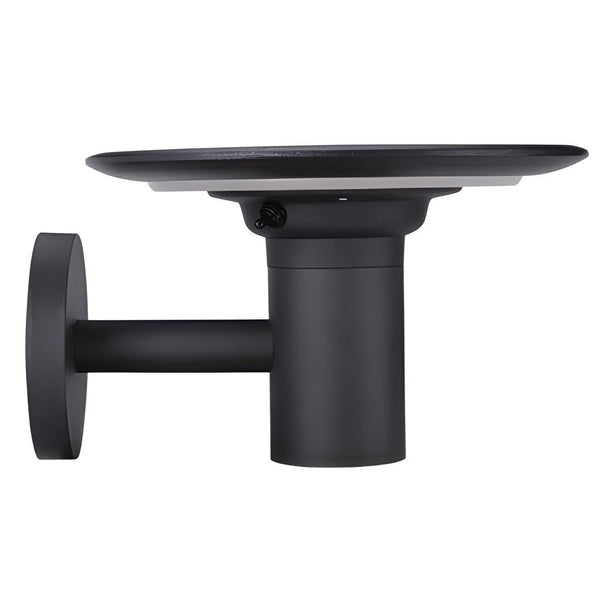 Round Ufo Shaped Solar Outdoor Wall Lamp