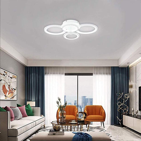 Elegant Semi Flush Mount Ceiling Lights With Unique Overlapping Rings