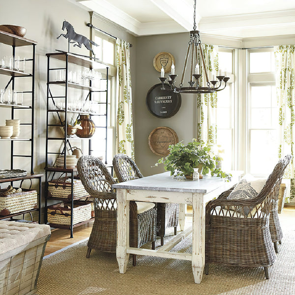 rustic rust iron hemp rope candle chandelier