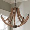 rustic wood black lantern pendant lamp