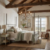 rustic wood iron gilded rust chandelier