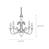 rustic wood iron gilded rust chandelier