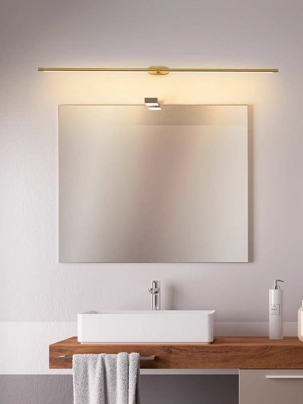 sand black copper led strip bathroom wall light